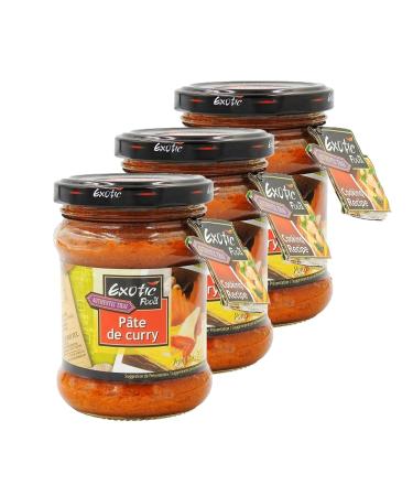 Exotic Food Pack of 3 Yellow Curry Paste - 200 g Pot