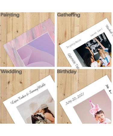 5 Pack White 8x10 Bevel Cut Picture Mat for 5x7 Photo - Acid Free Frame Mat with Backing Board & Clear Bag - Buy Online on GoSupps.com