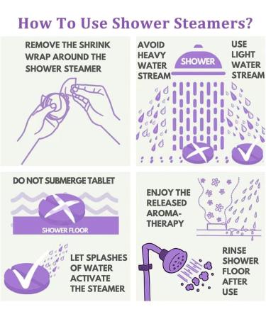 Shower Steamers Aromatherapy - Variety Pack of 6 Shower Bombs with Essential Oils | Christmas Stocking Stuffers for Women - Buy Online on GoSupps.com