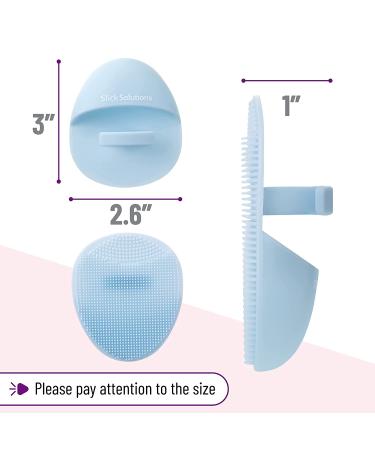 Slick Silicone Facial Cleansing Brush 4 Pack - Face Scrubber Exfoliator | Face Wash Brush for Gentle Exfoliation - Buy Online on GoSupps.com
