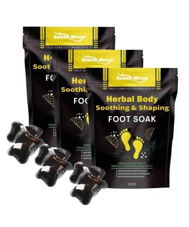 Herbal Soothing Foot Soak Herbal Detox Cleansing Foot Soak Beads Herbal Body Soothing and Shaping Foot Soak Foot Soak for Foot Spa Herbal Foot Cleansing Soak Beads for Men Women (15PCS)