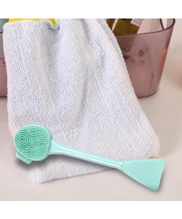 Amagogo Silicone Facial Cleansing Brush Double Ended Soft Non Slip Handle Portable Handheld Pore Cleansing for Women Elastic Removing Green - Buy Online on GoSupps.com