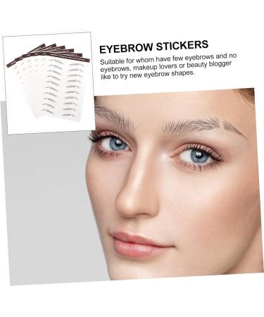 Balacoo 6pcs Eyebrow Stickers 3d Stickers Brown Eyebrow Sticker Imitation Eyebrow Sticker 6d - Buy Online on GoSupps.com