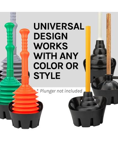 Universal Black Plastic Drip Tray for Toilet Plunger - JS Jackson Supplies - Buy Online on GoSupps.com