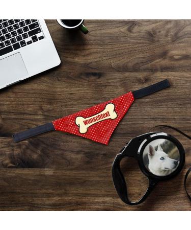 Printplanet Dog Scarf with Custom Name - Bone Layout - Size S - Stylish & Personalized Dog Accessory - Buy Online on GoSupps.com