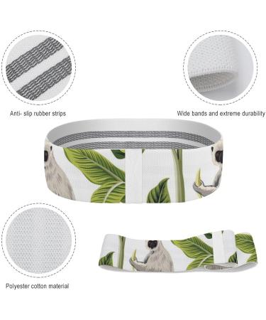 Buy Palm Leaf Sloth Resistance Bands - Non-Slip Booty & Yoga Straps for Effective Workouts & Physical Therapy - Buy Online on GoSupps.com