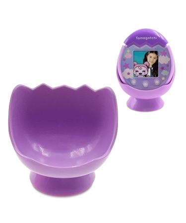 Leo Tube Desktop Dock Cradle Stand for Tamagotchi Pix Interactive Pet Machine with Camera, Holder Stand Compatible with New Tamagotchi Pix Electronic Pet Accessory (Only Holder Stand)(Purple)