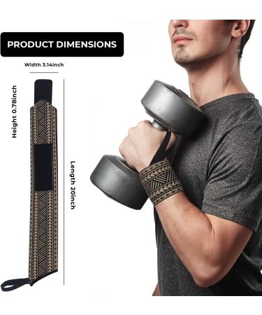 Iconic Legendz Professional 20 Wrist Wraps (Pair) - Adjustable Straps for Gym and Weightlifting - Buy Online on GoSupps.com