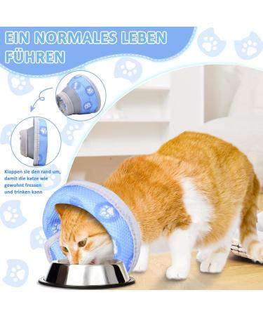 Adjustable Soft Cat Collar for Kittens - Leakproof Protection & Wound Care - Blue | Perfect for 1 Month Old Kittens - Buy Online on GoSupps.com