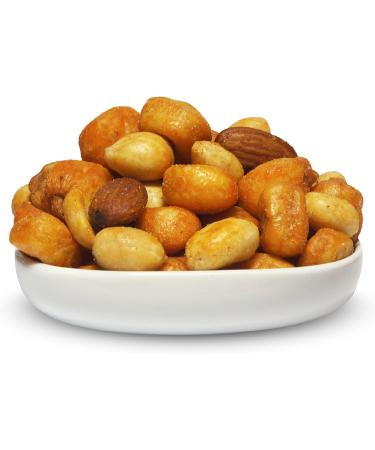 Cambrook Extraordinary Nuts Mix 17 - Baked and Salted Peanuts and Almonds with Giant Chilli Corn - Vegan Gluten Free High Protein Snack - 3 Pack 900g - Buy Online on GoSupps.com