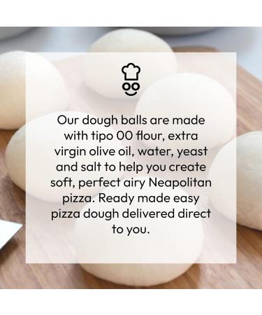 Neapolitan Dough Balls 12 x 270g | from Chefs For Foodies | Italian Dough Balls to Create Authentic Pizza Bases at Home | Easy Prep - Buy Online on GoSupps.com
