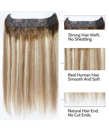 Tinashe Invisible Wire Ash Brown/Bleach Blonde Human Hair Extensions - 14 80g #T4/P10/613 - Buy Online on GoSupps.com