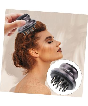 Frcolor 2-in-1 Liquid Guide Comb & Scalp Massage Device - Violet Scalp Shampooing Brush Bottle for Hair Care - International Shipping Available - Buy Online on GoSupps.com