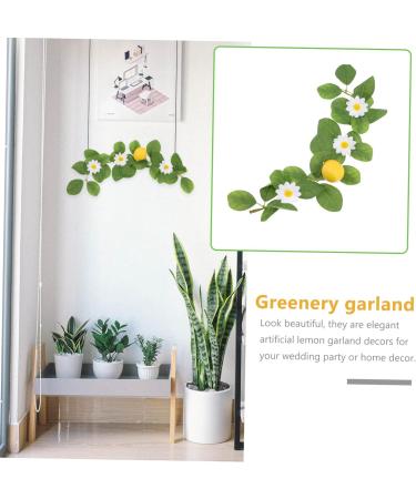 HOMSFOU 8 Pcs Simulation Lemon Pendant Lemon Decorations Lemons for Decoration Lemon Garland Dried Lemon Slices Fake Lemons Plant Garland Mantel Garland Plastic Fireplace Artificial - Buy Online on GoSupps.com