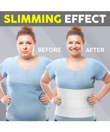 BLITZU 9 Panel Postpartum Belly Band Stomach Abdominal Binder | Compression Wrap Support Belt for Surgery Recovery, C-Section, and Hernia | L-XL (Waist Size 43-60) - Buy Online on GoSupps.com