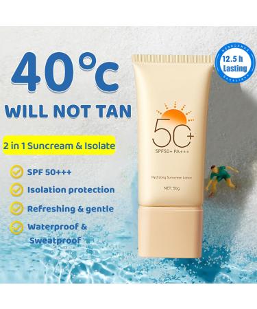 Advanced Sun Cream Spf 50+ UV Face Cream SPF 50 UVA & UVB Protection Immediately SPF 50 Face Moisturiser Hydration Cream for Daily Use Suncream Water Resistant & Non-Greasy - Buy Online on GoSupps.com
