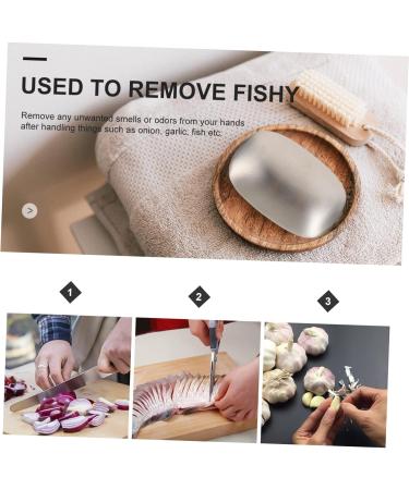 1pc Deodorant Soap Onion Absorber Soap Odor Absorber Soap Metal Garlic Soap Metal Soap Bar Fish Smell Remover Soap Metal Soap for Garlic Smell Tool Absorbent Square Stainless Steel - Buy Online on GoSupps.com
