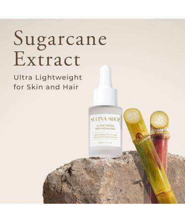 Pure Hemi Squalane Oil for Face, Body, and Hair, Plant-Based Hydrating Face Oil Moisturizer, Sugarcane Extract, Improves and Repairs Skin, Reduces Fine Lines, Non-Greasy, For All Skin Types - 1 fl oz - Buy Online on GoSupps.com