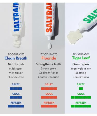 Clean Breath Toothpaste with Gray Salt - Natural Fluoride-Free Mint Flavor for Fresh Breath Cavity Protection & Healthy Gums | Couple Set - Buy Online on GoSupps.com