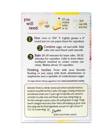 Namaste Foods Organic Devil's Food Cake Mix - 13 oz Gluten-Free Baking Mix - Buy Online on GoSupps.com