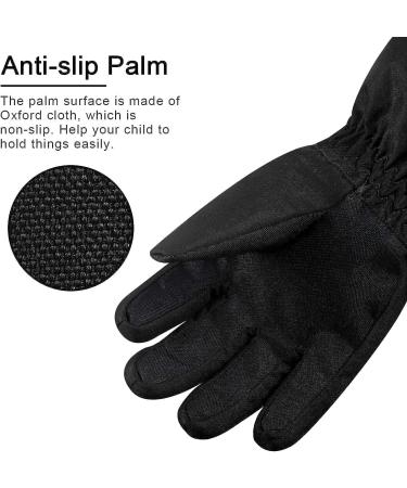 ThxToms Kids Winter Gloves - Waterproof Ski Snow Gloves for Boys and Girls - Black Large (11-14 Years) - Buy Online on GoSupps.com