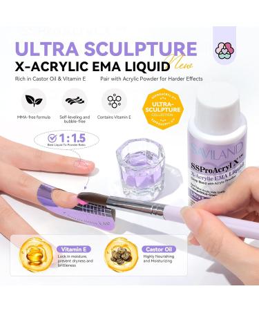 Saviland Professional Acrylic Nail Kit All-in-1: Nail Kits Acrylic with Everything Keratin Acrylic Powder Brush Monomer Acrylic Nail Liquid Primer Essential Oil for Nail Extension Carving Salon Acrylic Powder Essential Oil Kit - Buy Online on GoSupps.com