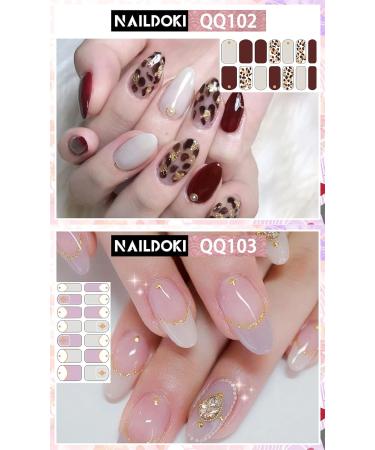 NAITOKI Nail Art Stickers - Self-Adhesive Fashion Manicure Film & Tickers for Beautiful DIY Nail Decorations - B-08 - Buy Online on GoSupps.com