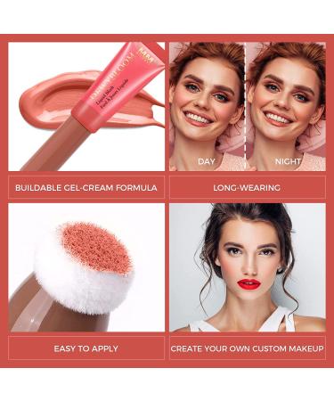 3 Colors Liquid Blush Makeup Wand | Long Lasting Dewy Finish | Weightless Blendable Formula | Soft Cushion Applicator | Cheeks Tint for Natural Glow - Buy Online on GoSupps.com