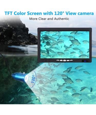 Underwater Fishing Camera with 7'' HD Monitor and 12 Lights - Anysun Ice Fishing Camera + 8GB Card - Buy Online on GoSupps.com