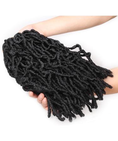 Xtrend 6 Packs 12 Inch Natural Black Nu Faux Locs Crochet Braids Hair Synthetic Pre Looped Soft Dreadslocks Braiding Hair Fashion Short Goddess Faux Locs Curly Wavy Hair Extensions 18strands/pack 1B# 12 Inch (Pack of 6) 1B# - Buy Online on GoSupps.com