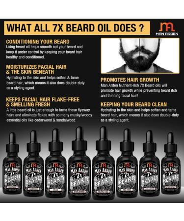 7X Beard Oil 30ml (Hydra Sport) | 7 Premium Oils for Beard Growth & Nourishment - International Shipping Available - Buy Online on GoSupps.com