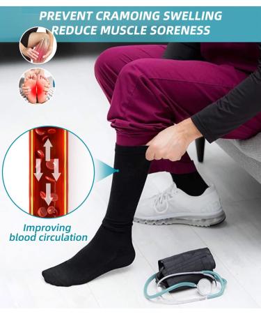 Compression Stockings for Men & Women - 20-30 mmHg Perfect for Running Travel Cycling Pregnancy - 6 Pairs S-M - Buy Online on GoSupps.com