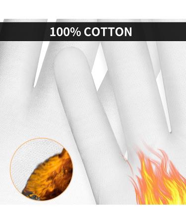 WLLHYF Moisturizing Gloves - White Cotton Touch Screen Gloves for Men & Women | Overnight Spa Cosmetics Treatment for Dry Hands | 1 Pair - Buy Online on GoSupps.com