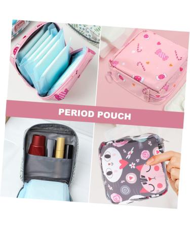 PLAFOPE 4pcs Sanitary Napkin Storage Bag - Travel Makeup Pouch Set for Women - Buy Online on GoSupps.com