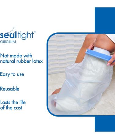 Seal Tight ORIGINAL Cast & Bandage Protector | Best Watertight Protection for Adult Short Leg Wide | Brownmed - Buy Online on GoSupps.com