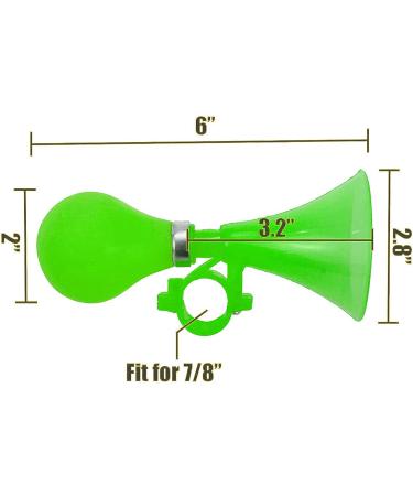 Modengzhe Green ABS Air Horn for Kids Bike - Fun Plastic Bugle Clown Horn with Squeeze Bulb - Buy Online on GoSupps.com