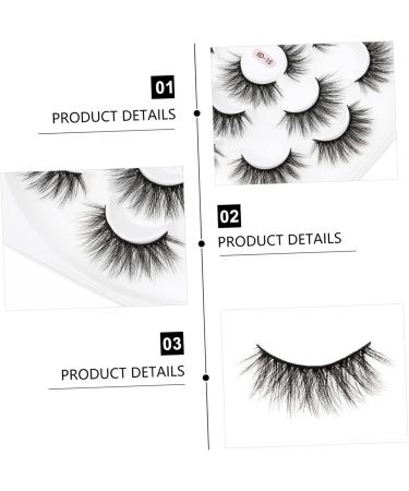 minkissy 2 Boxes 6d False Eyelashes Makeup Accessory False Eyelash Beauty Woman Beauty Eyelashes Fake Lashes Girl Makeup False Eyelash Lash Extension Accessories Wispy Lashes Chemical Fiber - Buy Online on GoSupps.com