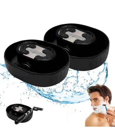 Razor Rinser Manual Push-Type Razor Rinser shaving razor rinser cleaner Clean Your Razor Efficiently Save Water and Ditch The Sink (2pcs)