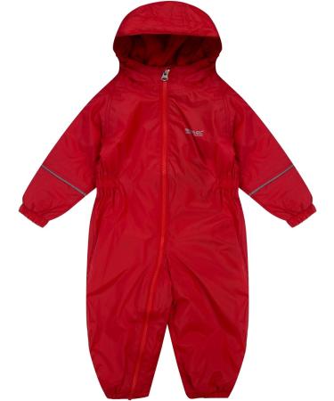 Regatta Kids Splosh III Waterproof Puddle Suit Red (Pepper) - 18-24 Months - Buy Online on GoSupps.com