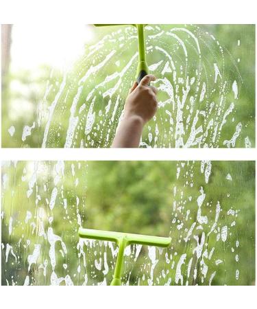 Green Glass Wiper Home Plastic Window Scraper Car Squeegee Bathroom Wiper Shower Cleaner for Shower Doors - Buy Online on GoSupps.com