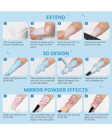  SUPWEE Solid Builder Gel for nails non-stick 3D 14g pearly white for nail extensions sculpting DIY salon - Buy Online on GoSupps.com