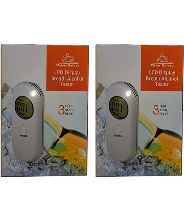 Keychain Alcohol Breathalyzer Tester (2 Pack) - Digital LCD Display, High Accuracy - Buy Online on GoSupps.com