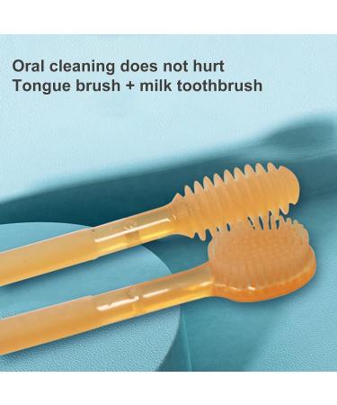 JJLFresheners Baby Toothbrush Set - 360 Silicone Dental Care for Infants (6-12 Months) | Carrot Tongue Brush & Bath Toys - Buy Online on GoSupps.com