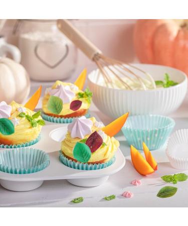 Pack of 100 Edible Maple Leaf Cupcake Toppers Maple Leaf Cake Decoration Cupcake Toppers Autumn Leaves Muffin Decoration for Thanksgiving Baby Shower Kids Birthday Party Cake Decorations Green - Buy Online on GoSupps.com