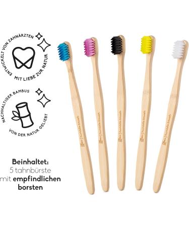 Humble Co. Bamboo Toothbrushes 5-Pack | Ultra Soft Bristles for Dental Health | BPA-Free Eco-Friendly Oral Care - Buy Online on GoSupps.com