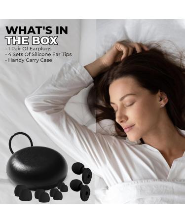 Vortex. Ear Plugs for Sleep Reusable Silicone Hearing Protection Noise Reduction for Sleeping 8 Ear Tips in XS/S/M/L 33db Noise Cancelling for Snoring Flights Concerts and Noise Sensitivity Black - Buy Online on GoSupps.com