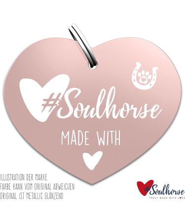 Soulhorse Happy Bridle Guardian Angel Keyring Talisman for Horses & Dogs - Rose & Heart Design - Buy Online on GoSupps.com