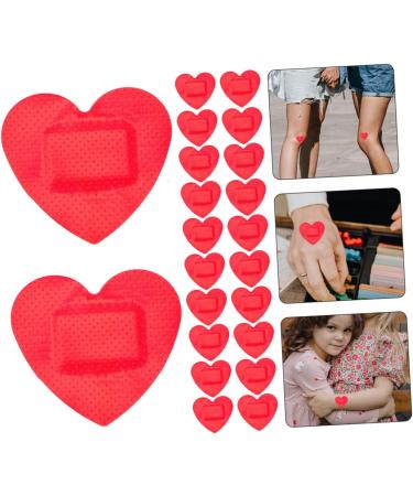 100pcs Heart Shaped Skin Tone Bandages | Tie Dye Kids Stickers | Waterproof Breathable Care Patches | Bulk Scrape Bandages for Children - Buy Online on GoSupps.com