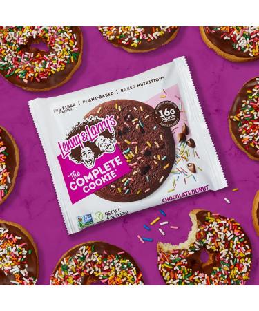 Lenny & Larry's Complete Cookie Chocolate Donut - 12 Pack (4 oz Each) | Vegan Protein Snack - Buy Online on GoSupps.com