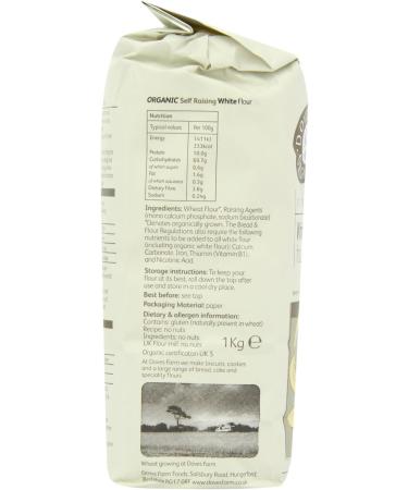 Doves Farm | White Self Raising Flour | 1 x 1kg - Buy Online on GoSupps.com